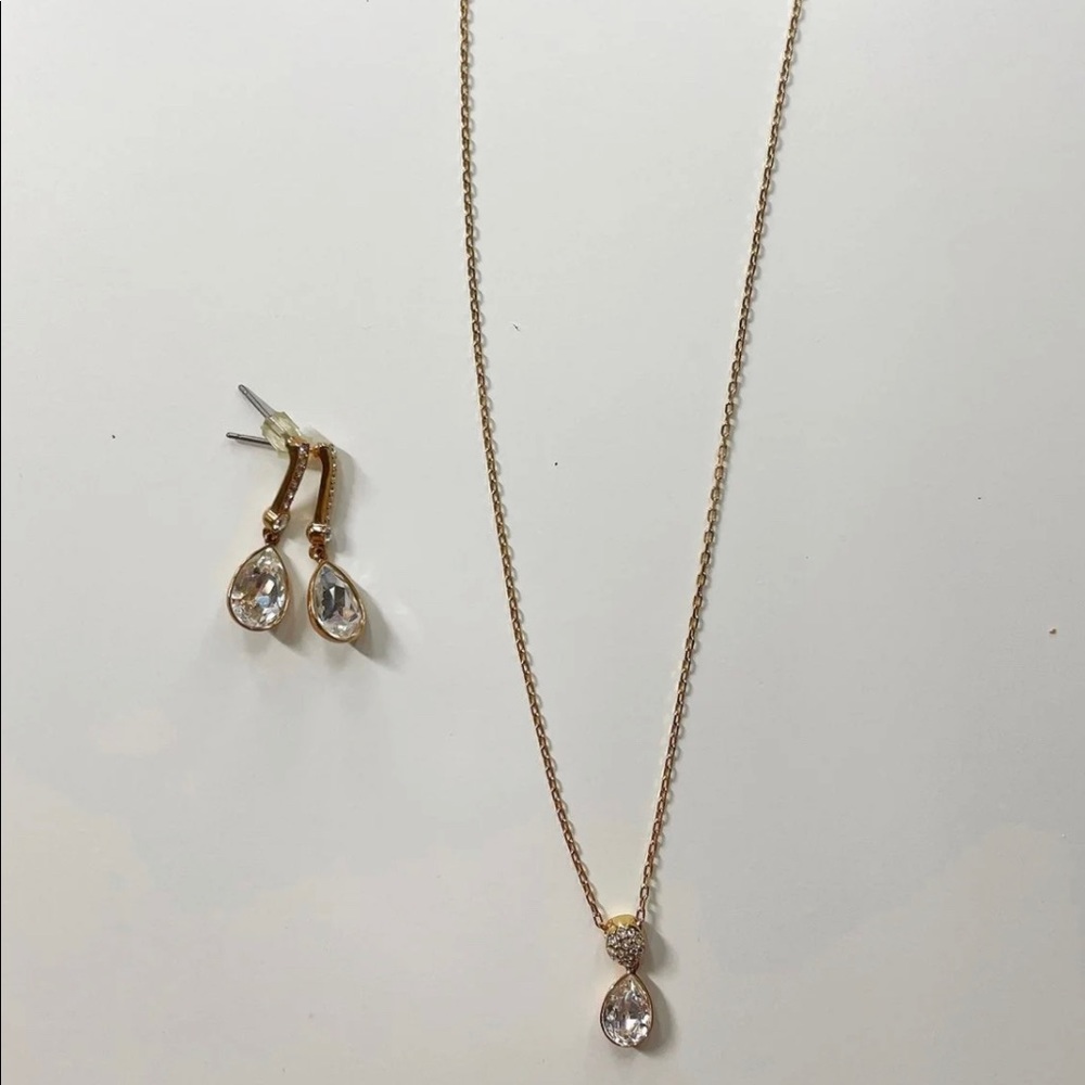 Swarovski Necklace Earrings Set